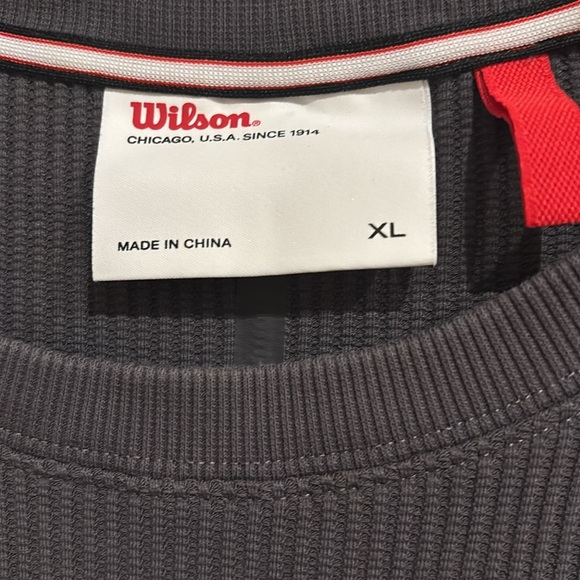 Wilson Men’s Long Sleeve Charcoal Thermal Size XL - Picture 4 of 6